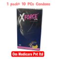 XFORCE Pink Dotted & Banana Flavoured Condoms - 10 Pcs (Pack of 1) - Special Grade Natural Latex for Enhanced Pleasure & Protection | banana flavored. 