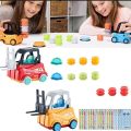 ENGINEER FORKLIFT - Forklift for Kids, - Forklift Transport Sorting Game - Educational Learning Activities for Kids Boys and Girls Ages 3+, Hand-Eye Coordination and Cognitive Development. 