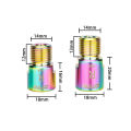 ZTTO 2pcs Bicycle Pedal Extension Bolt Titanum Alloy Bolt 16mm 20mm MTB Road Bike 9/16 Pedal Extender Spacers Crank Axle Parts. 