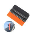1Pc Carbon Fiber Film Magnetic Squeegee Vinyl Car Wrap Window Tint Magnet Scraper with Scratch-free Suede Felt Car Wrapping Tool.