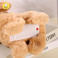 Simulation Electric Toy Cartoon Trumpet Solid Color Plush Interactive Rabbit Battery Animal Doll Daily Play 3+. 