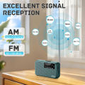 Mini Portable Radio AM FM Battery Powered Longest Lasting Best Reception with Headphone Jack for Running Walking Emergency Use. 