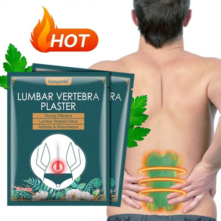 Lumbar Pain Relief Patch Wormwood Self-heating Spondylosis Pain Relief Medical Sticker Analgesic Back Anti Inflammatory Plaster