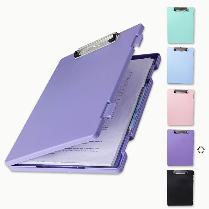 Portable A4 Nursing Clip File Plastic File Box Clipboard with Storage ...