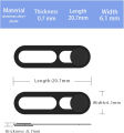 2PCS WebCam Cover Antispy Front Camera Lens Cover for IPhone 17 Air 16 15 Pro Max Plus 17Air 17Pro i17 Privacy Protector Sticker.