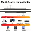 13.3'' Portable Touch Screen Monitor Display 1920*1200 16:10 IPS Panel 100% sRGB Extend Monitor For Mobile Phone Gaming TV Box. 