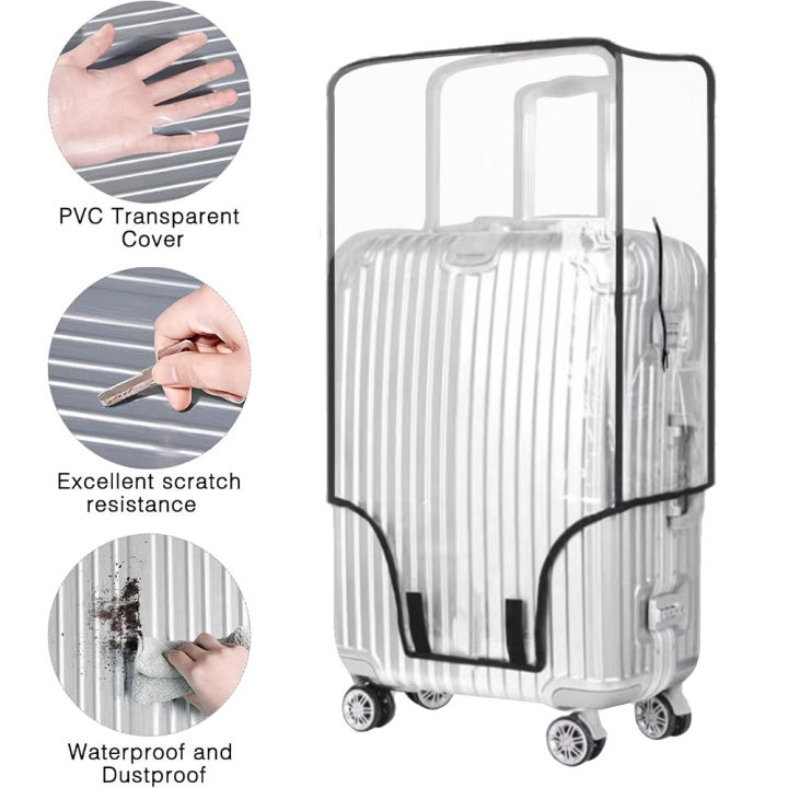 Transparent Pvc Luggage Protective Cover Wheeled Luggage Protective