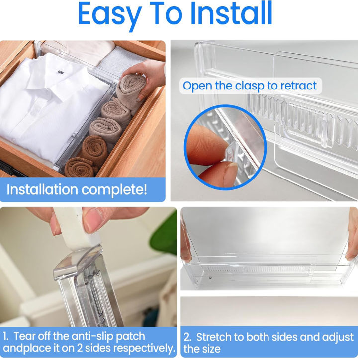 Drawer%20Dividers%204/6/8/12%20Pack,%20Plastic%20Drawer%20Dividers%20for%20Baby%20Clothes,%20Kitchen%20Cutlery%20and%20Office%20Storage,%20Easy%20to%20Install%20-%20Image%207
