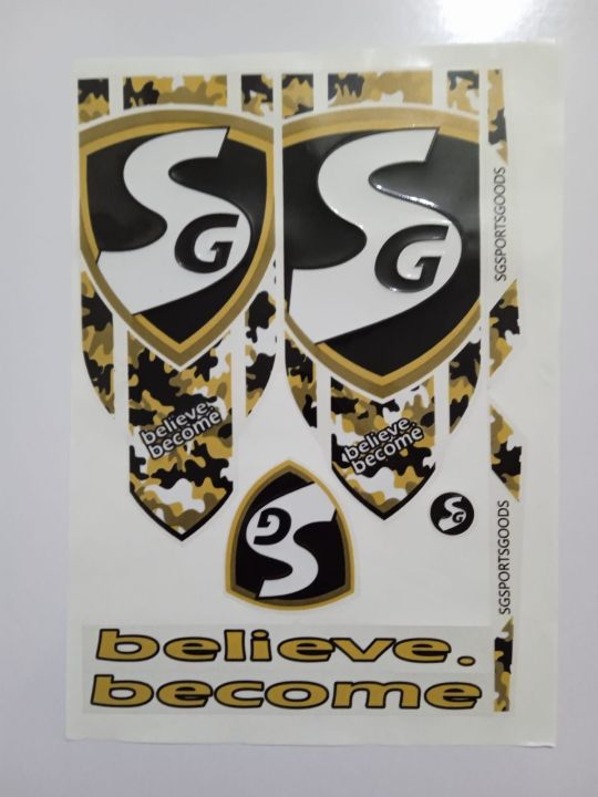 New 3D 2023 SG ARMY Edition Cricket Bat Sticker For Professional Players