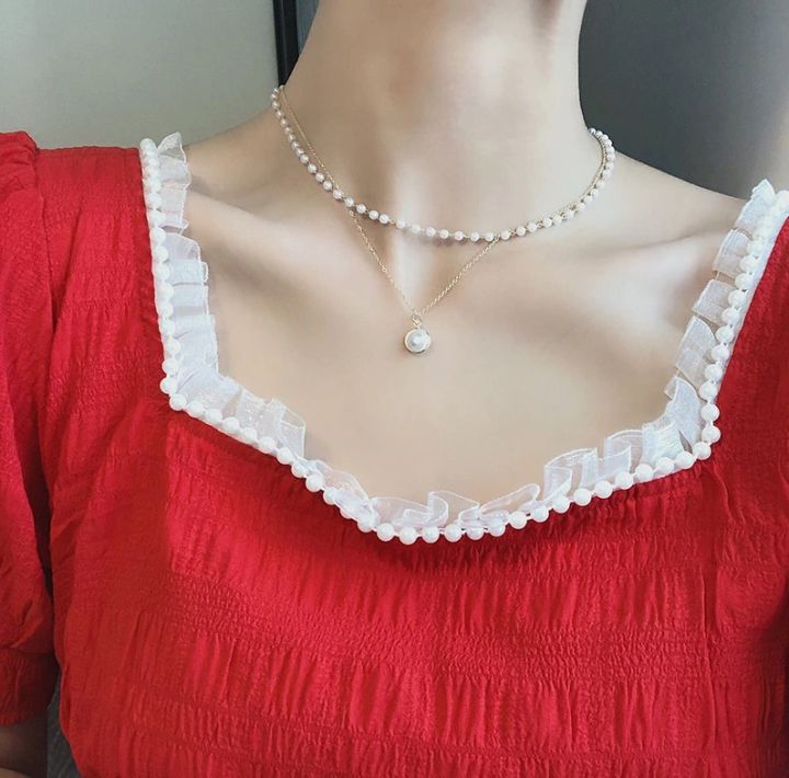 Fashion%20Beaded%20Pearl%20Necklace%20For%20Women%20Kpop%20Crystal%20Pendant%20Charm%20Pearls%20Choker%20Bead%20Necklaces%20Jewelry%20-%20Breslet%20For%20Women%20-%20Image%202