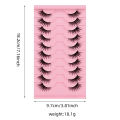 Z'LRAQI BEAUTY half eye 10 pairs Fox eye makeup False eyelashes Sweet cool style suitable for light makeup. 