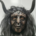 Bull Demon King Party Mask with Hair and Horn Role Playing Mask Halloween Costume Props Funny Latex Mask Fun Movie Mask. 