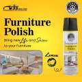 Furniture Polish Spray Lemon 550ml – THREE GUYS (German Engineered) | Cleans, Revitalizes & Protects Wood Surfaces. 