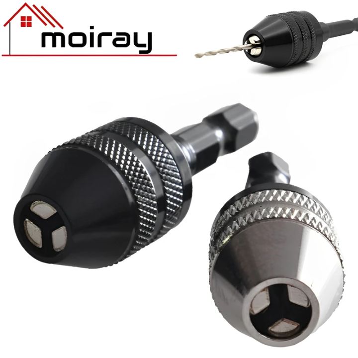 1PCS Multi Keyless Drill Chuck 0.33.6mm Conversion Tool 1/4" Hex Shank