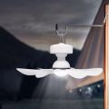 အားသွင်းချိတ်ပန်ကာ Rechargeable AC/DC Mini Ceiling Fan with LED Lights. 