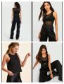 Women Fishnet MESH Tank Tops Lightweight Cropped Gym T-Shirt Ladies Casual Wear Sleeveless Summer Vest. 