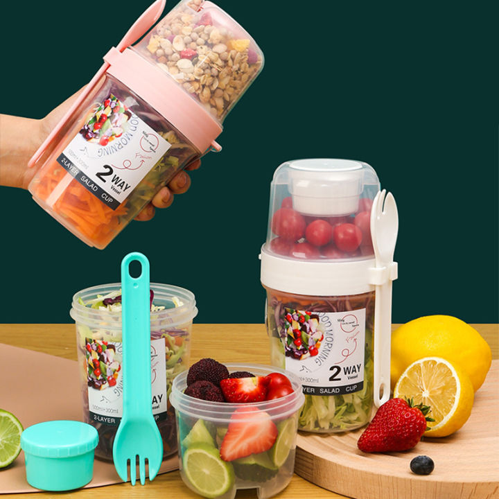 Breakfast On The Go Cups, Salad Cup To Go, Take And Go Yogurt Cereal ...