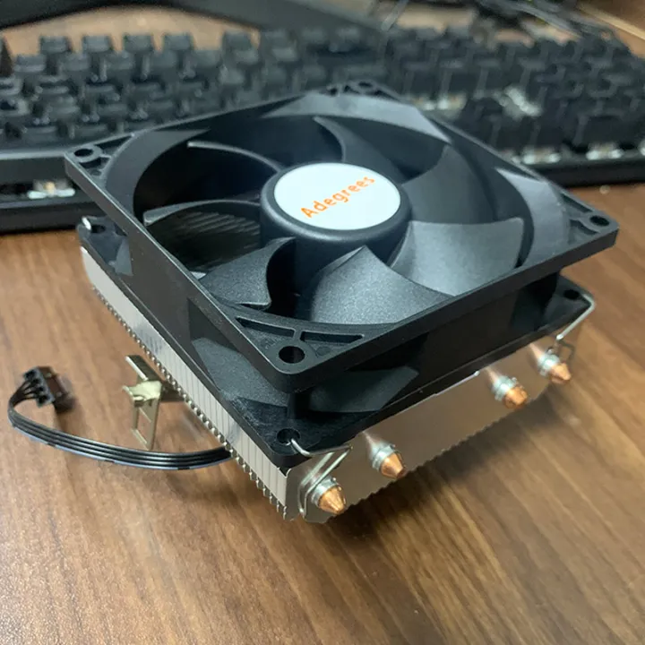4 Heat Pipes CPU Air Cooler PC Radiator 90MM 4PIN PWM Fan For Intel A ...