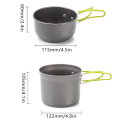 Outdoor cookware camping cookware lightweight camping supplies hard aluminum alloy material outdoor camping equipment.