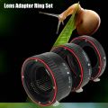 Auto Focusing Macro Extension Lens Adapter Tube Rings Set for EF Mount Camera Lens Ring Macro Adapter Lens Close Up Lens Ring. 
