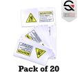 Caution Heavy Object Label Sticker | pack of 20 | Qeemti store. 