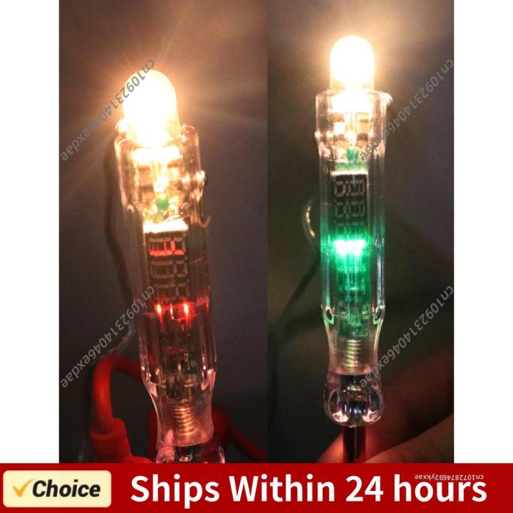 6V 12V 24V DC Car Truck Voltage Circuit Tester Digital Display Long Probe Test Pen Light Bulb Automotive Repair Diagnostic Tools