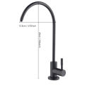 304 Stainless Steel Kitchen Faucet with Ceramic Valve Core, Water Saving, Rotating, Direct Drinking Water Filtration System. 