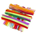 100PCS Colorful Chenille Stem Twisted Rod Wool Root Fluffy Bar Iron Wire DIY Handcraft Twisting Decorations Pipe Cleaners Plush. 
