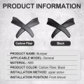 1 Pair Universal Black/Car Carbon Fiber Screen Car Bumper Spoiler Front Lip Anti-Collision For BMW Mercedes-Benz Toyota Audi. 