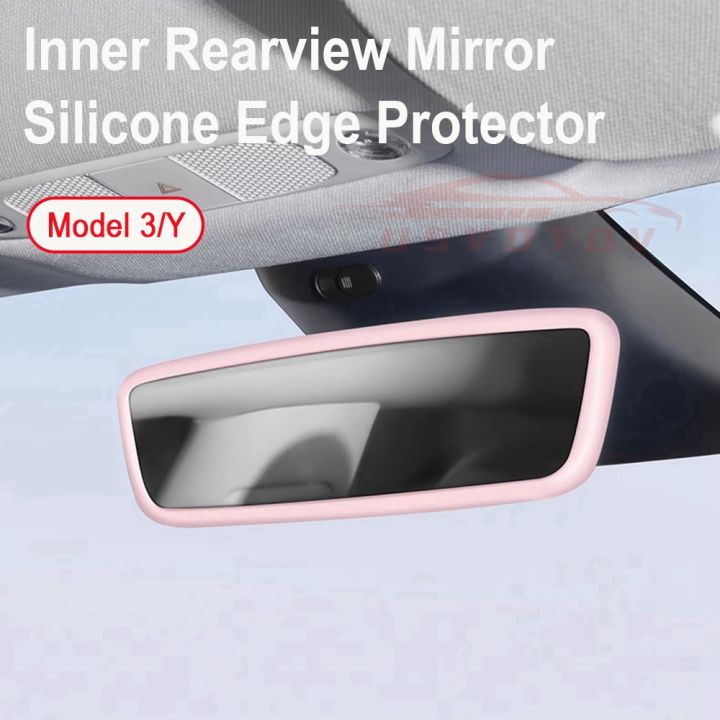 Silicone%20Rearview%20Mirror%20Protection%20Frame%20for%20Tesla%20Model%20Y%20Juniper%20Model%203%20Highland%202026%20Rearview%20Mirror%20Edge%20Protection%20Cover%20-%20Image%202