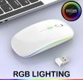 Rechargeable Wireless Rgb Waterproof Optical Mouse For Pc And Laptop Gamer Dual Model 2.4Ghz Mouse - Versatile And Waterproof Wireless Gaming Mouse.