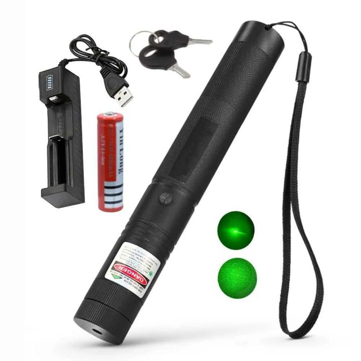 High-Performance Green Laser Light Pointer Pen 5KM Rechargeable