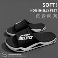 Fashion&Sports Men's Summer Slippers Anti-slip PVC Durable Slipper Outdoor Beach Flip Flops for Men Household Comfortable Shoes. 