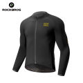 ROCKBROS Autumn Winter Bicycle Jackets Men High Elastic Thermal Fleece Bike Coat Non-Slip Comfortable Cycling Jerseys Clothing. 