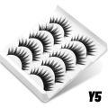 GROINNEYA 5/10 Pairs False Eyelashes Half Eye Lashes Cat Eye Lashes Natural Faux Mink Lashes Wispy Fluffy Eyelash Extension. 