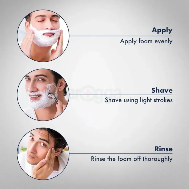 Gillette%20Original%20Scent%20Men's%20Shaving%20Foam%20for%20Sensitive%20Skin%20-%20Image%206