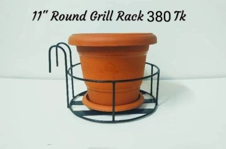 Metal Grill Rack Hanging Planter Pot 11inches-1 Pcs.