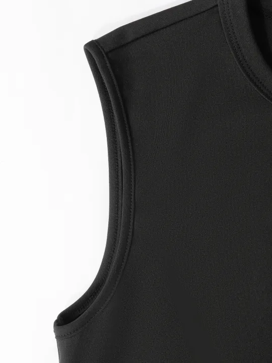 Women%20Dress%20Sleeveless%20Crew%20Neck%20Solid%20Bodycon%20Mini%20Dress%20Sleek%20Spring%20Summer%20Minimalist%20Dress%20Office%20Party%20Flattering%20Outfit%20-%20Image%206
