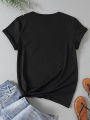 Women's Casual Sports T-shirt Top Brooklyn New York Print Stretchy Round Neck Breathable Fabric Short Sleeve Fitness Tee Top. 
