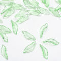 20Pcs/Lot 9x20mm Glazed Crystal Glass Loose Beads Petals Leaf Shape Pendants For DIY Making Jewelry Earing Necklace Accessories.
