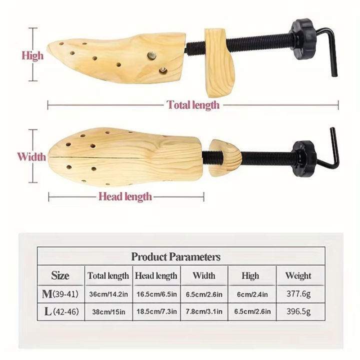 1/2PCS%20Shoe%20Stretcher%20Women%20&%20Men%20Wide%20Feet%EF%BC%8CWood%20Shoe%20Stretcher%20Adjustable%20Large%20Size%20Shoe%20Expander%20Widener%20Stretch%20Length%20Width%20-%20Image%207