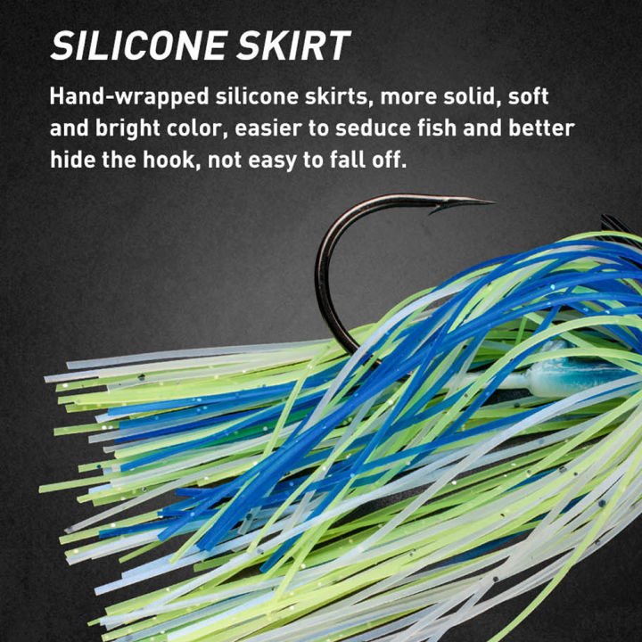 JOHNCOO%2012g%20Spinner%20Bait%20Weedless%20Jighead%20Bass%20Jig%20%20Bait%20Fishing%20Lure%20%20Wobbler%20For%20Bass%20Fishing%20Tackle%20-%20Image%204