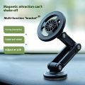 Magnetic Car Phone Holder 360 Rotation Adjustable Foldable Phone Bracket for iphone 15 14 13 12 11 Pro Max .