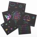 Rainbow Colorful Scratch Note Pad - Large Size (A4). 