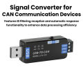 CAN Snalyzer USB To CAN Module USB To PCAN Adapter USB CAN Bus Analyzer Debugging Assistant Signal Converter for Can Communicate. 