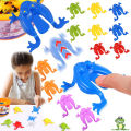 20pcs Jumping Plastic Frog Bounce Fidget Classic Toy Stress Relief Toy Birthday,Family Party Game Toy Discounts Prizes.