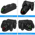 New Gamepadr Fast Charging Dock Charger for PS4/PS4 Slim /PS4 Pro Game Controller Joystick Dock Holder With Indicator Light. 