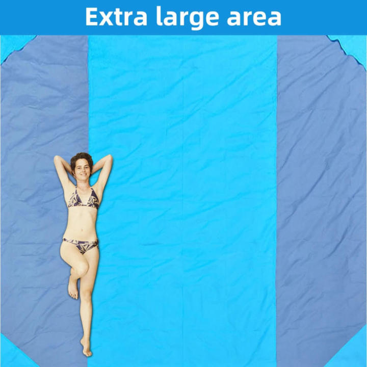 200%20X%20140cm%20/%20200%20X%20210cm%20Beach%20Blanket%20Sandproof%20Waterproof%20Beach%20Mat%20Lightweight%20Picnic%20Blanket%20for%20Travel%20Hiking%20Sports%20-%20Image%204