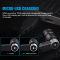 Trustfire Mini2 Mini Edc Flashlight Usb Rechargeable 220 Lumens Kechain 2 Switch Modes With Indicator Led Flash Light Torch Lamp. 