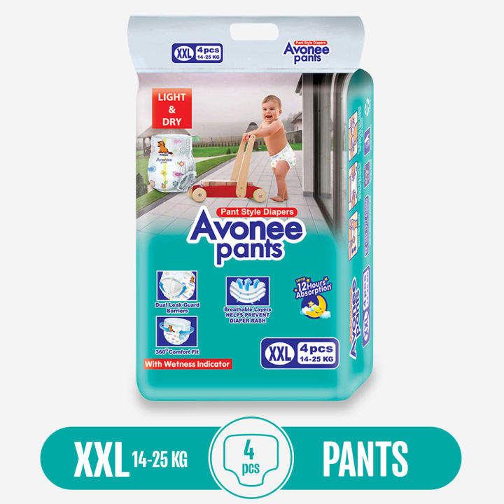 Avonee Pants – Extra Large - XXL (14-25KG) - 4 PCS